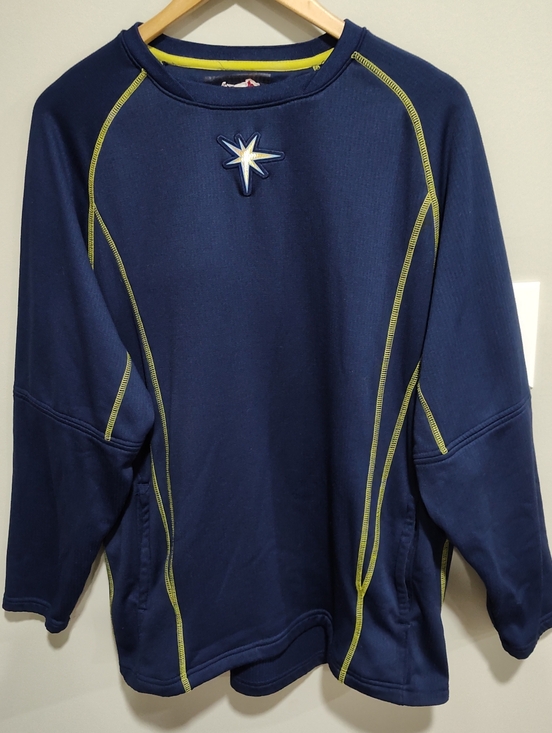 Majestic Other - Tampa Bay Rays Sunburst  Majestic L Long Sleeve Sweatshirt With Pockets Unisex